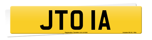 Registration number JTO 1A